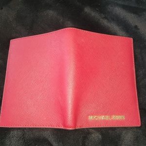 Red Michael Kors wallet/passport